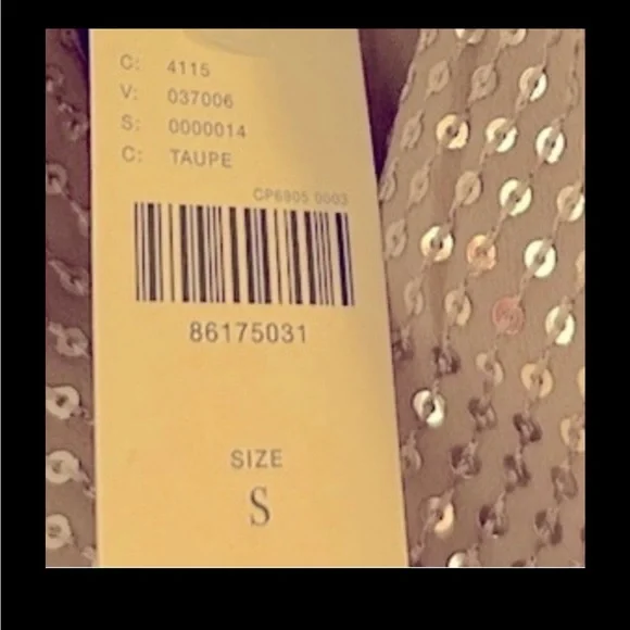 Anthropologie Cropped Pink/Nude Sequin Moto Jacket — NWT - Picture 8 of 8